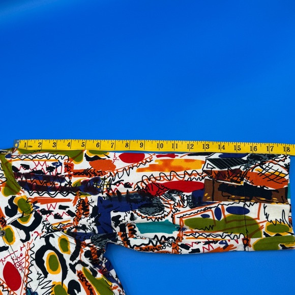 VTG Mirror Image Women's XL Abstract Print Button Up Jacket Made in India - Picture 10 of 10